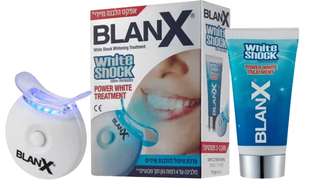 בלנקס | BLANX ערכת הלבנת שיניים ביתית עם LED - אפקט הלבנה מיידי תוך שבועיים