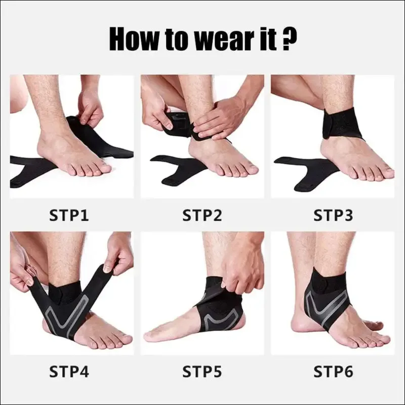 1 pc sport ankle stabilizer brace compression ankle support tendon pain relief strap