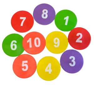 10 Pcs Court Targets With Number