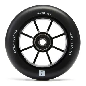 100 mm Freestyle Wheel with Black Alu Rim & PU85A Rubber