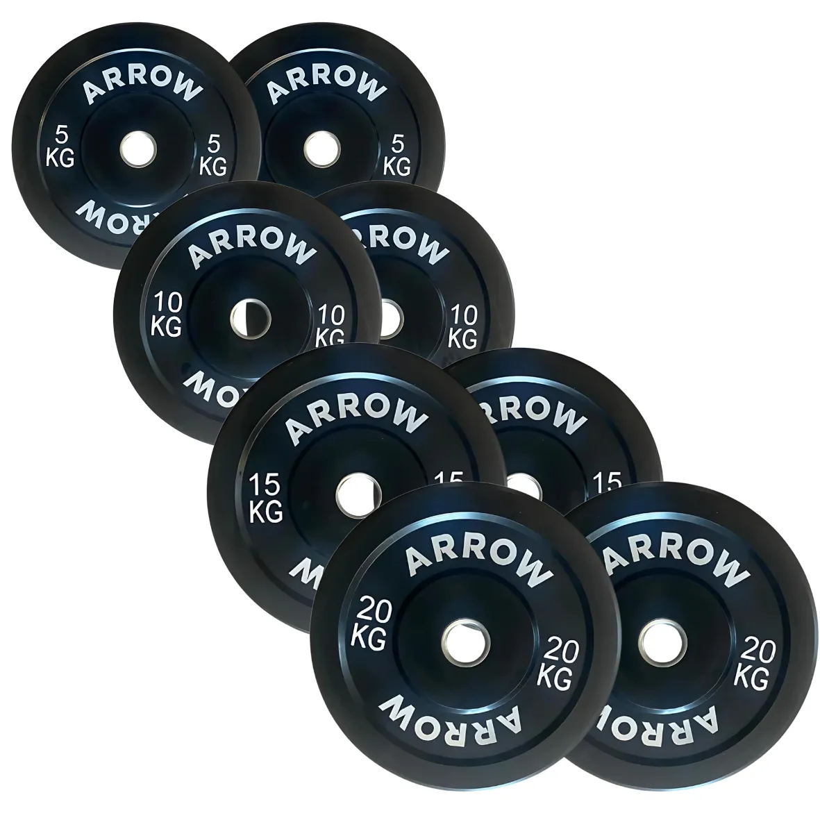 100kg ARROW® Pro Bumper Weight Plate Package