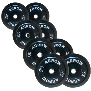 100kg ARROW® Pro Bumper Weight Plate Package