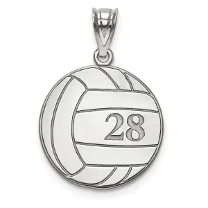 10KW Personalized Volleyball Pendant