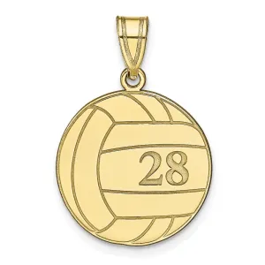 10KY Personalized Volleyball Pendant
