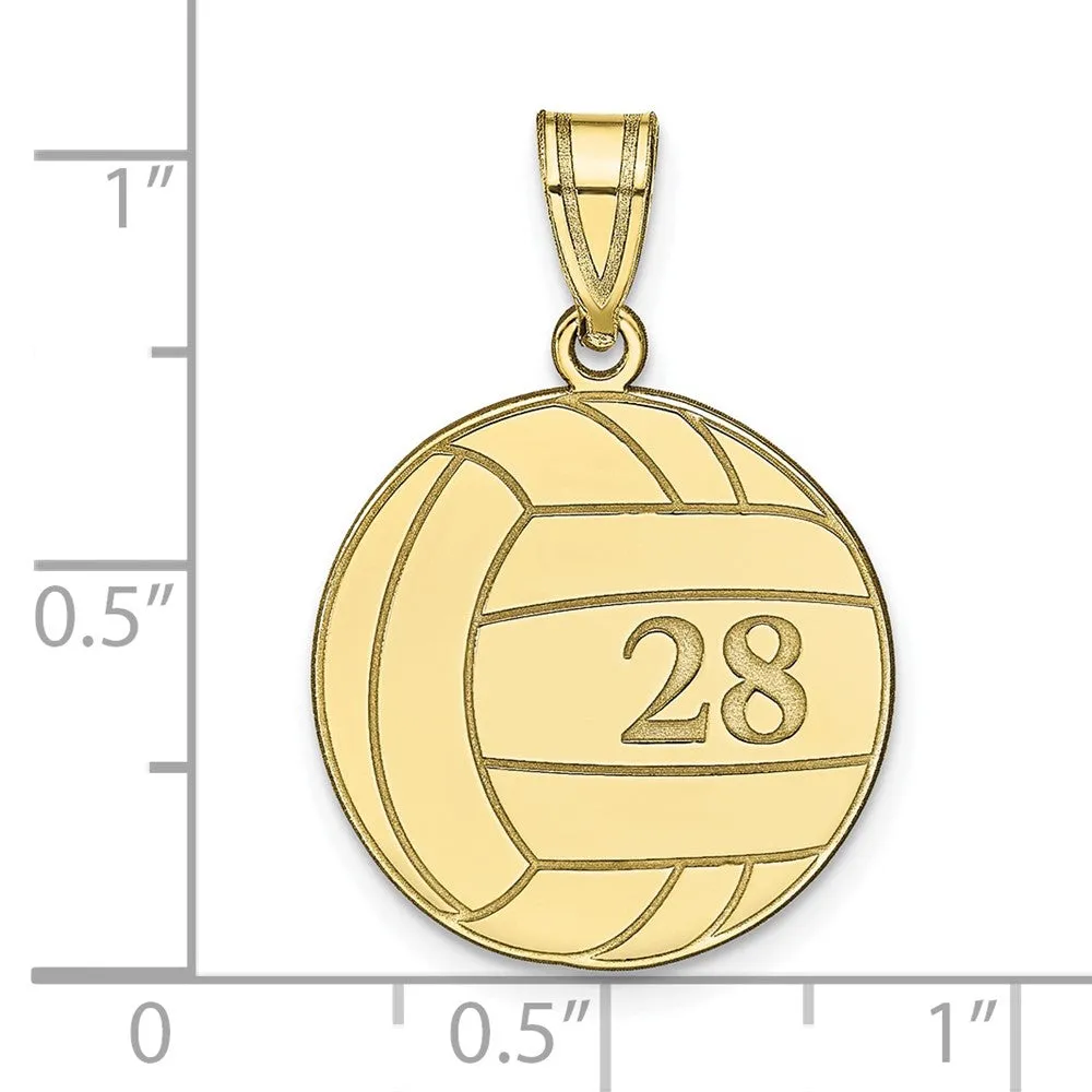 10KY Personalized Volleyball Pendant