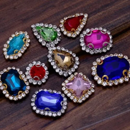 10x14mm Teardrop crystal Pointed Back Rhinestones Glass Crystal dress jewellery making shoes red 50pcs 10184156