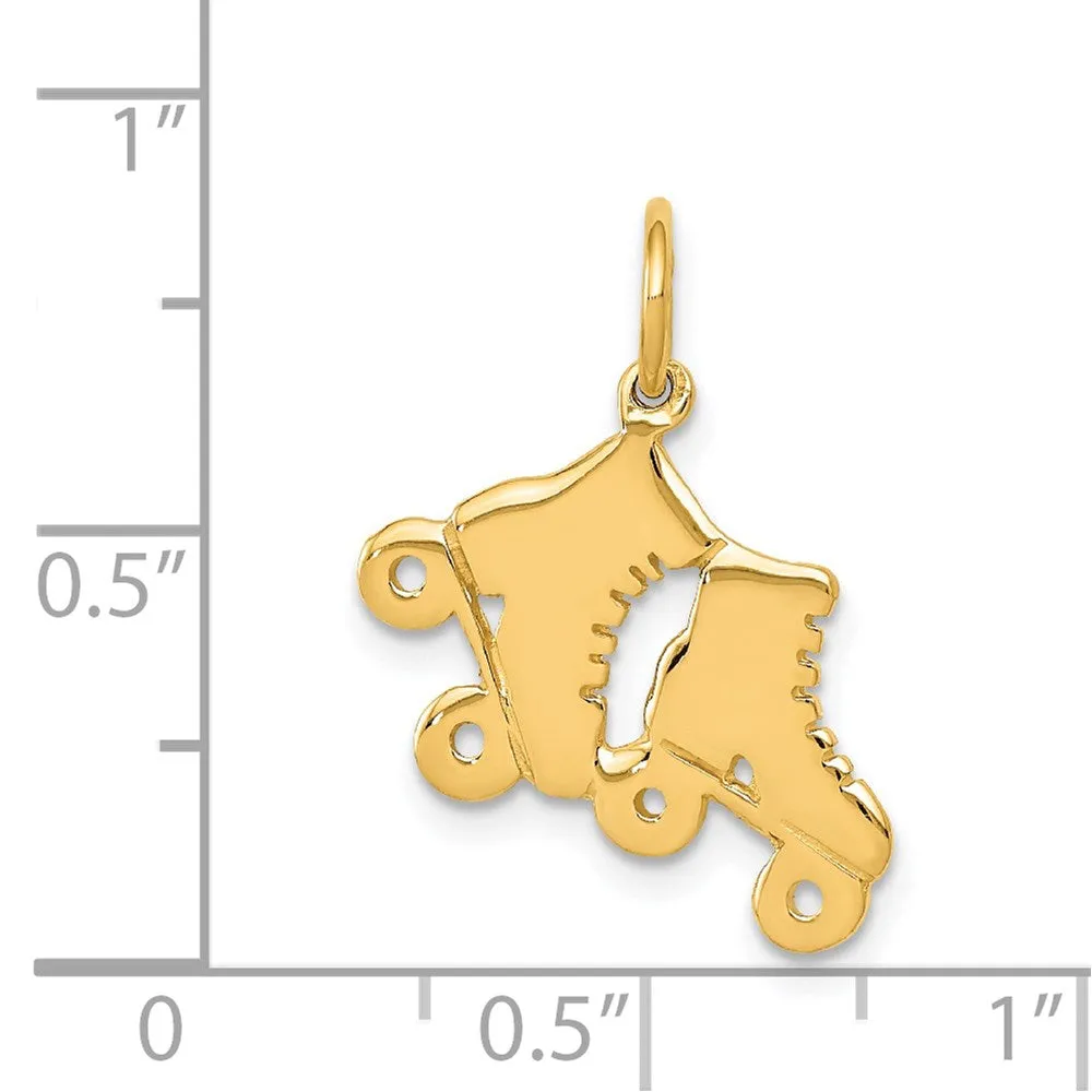 14k Roller Skates Charm