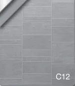 15" Stone Grey Small Grosfillex pvc wall panel 2.6mtr len