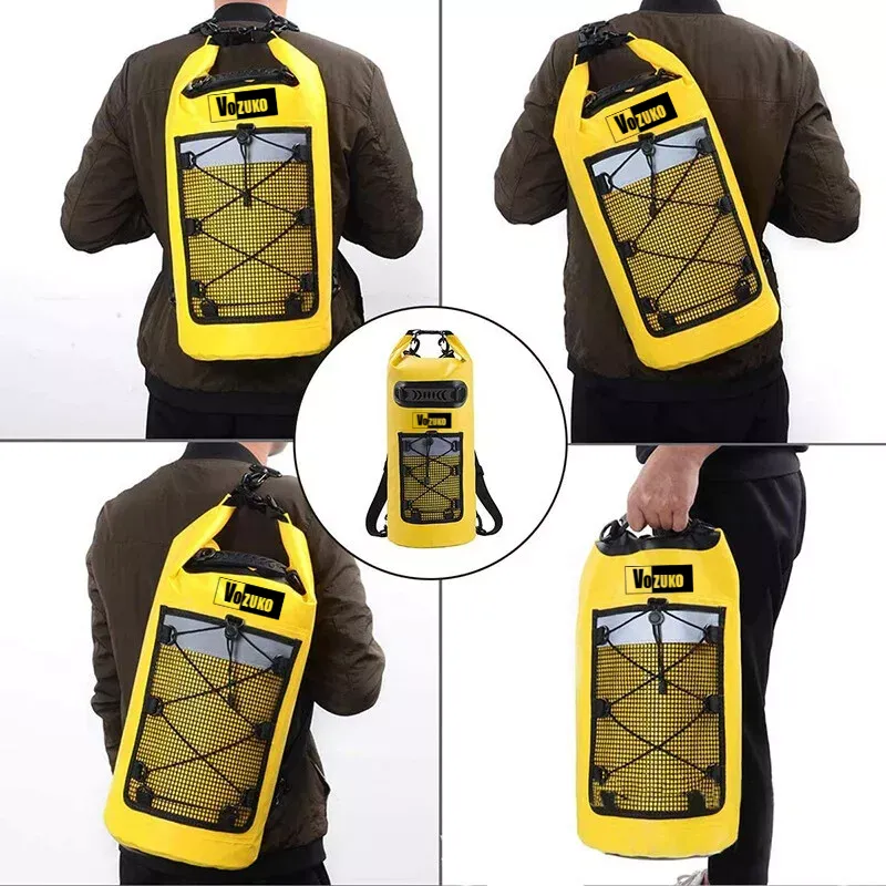 20L to 30L Waterproof Bag Lightweight Large Dry Bag PVC Backpack Floating Swimming Beach Outdoor