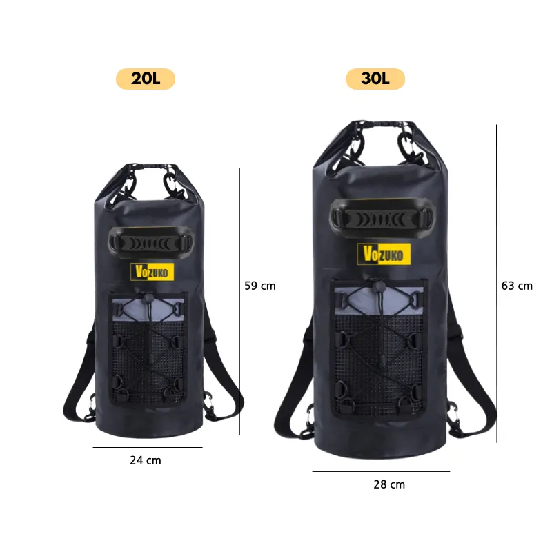 20L to 30L Waterproof Bag Lightweight Large Dry Bag PVC Backpack Floating Swimming Beach Outdoor