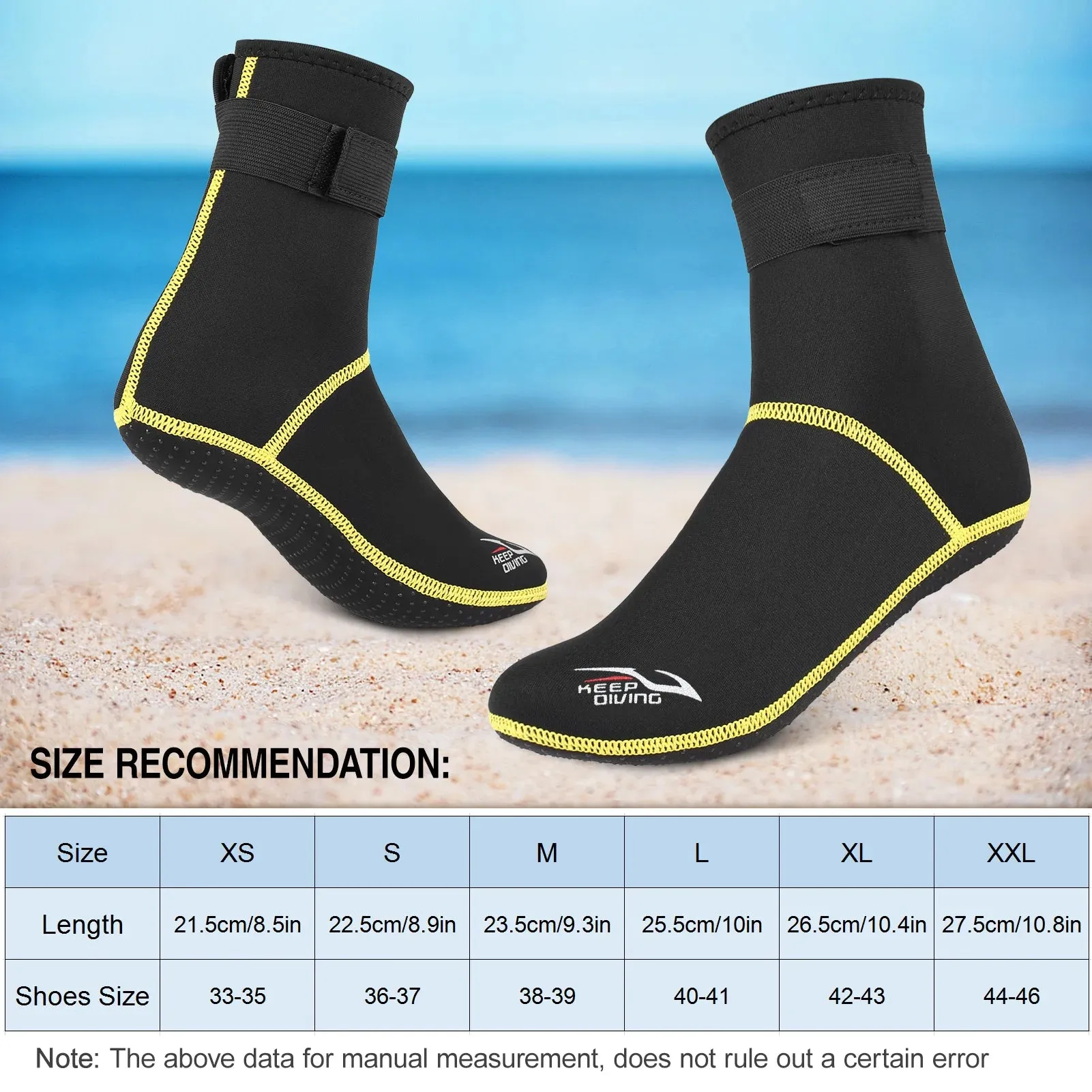 3mm Neoprene Diving Socks Shoes Water Boots Non-slip Beach Boots