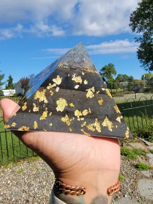 8 Sided Rainbow Fluorite Orgonite® Pyramid