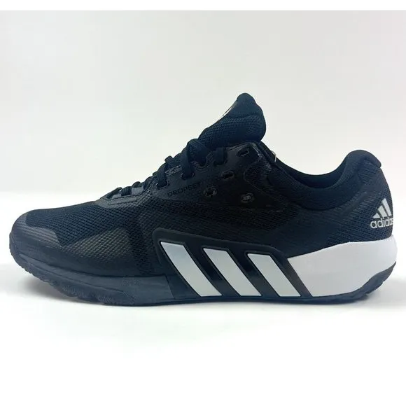 Adidas Dropset Trainer Mens 11.5 Black White Shoes Weightlifting Athletic GX7954