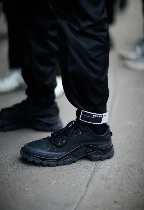 Adidas x Raf Simons Black Detroit Runner Sneaker - 11