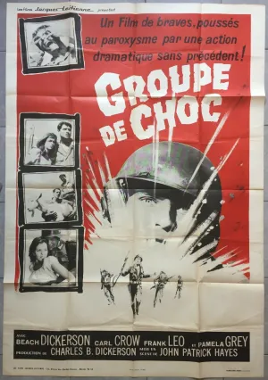 Affiche GROUPE DE CHOC Shell Shock BEACH DICKERSON Carl Crow 120x160cm *