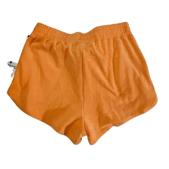 ALO YOGA  TERRY HIGH-WAIST BEACHSIDE SHORT XS RETRO CANTELOPE HIGH RISE