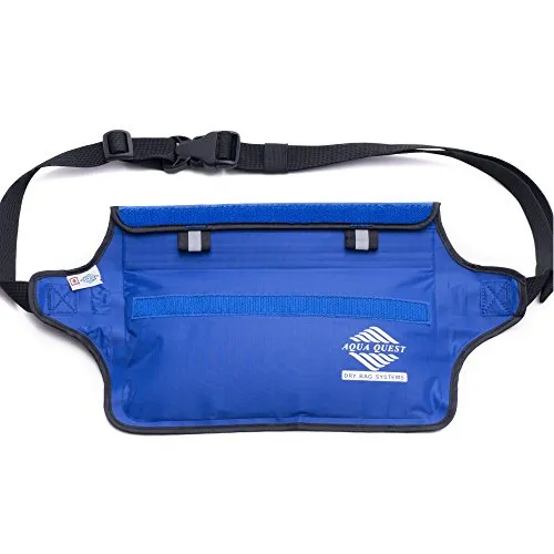 Aqua-Quest 'The Aqua-Roo' Waterproof Money Belt / Waist Bag / Fanny Pack - Blue Model
