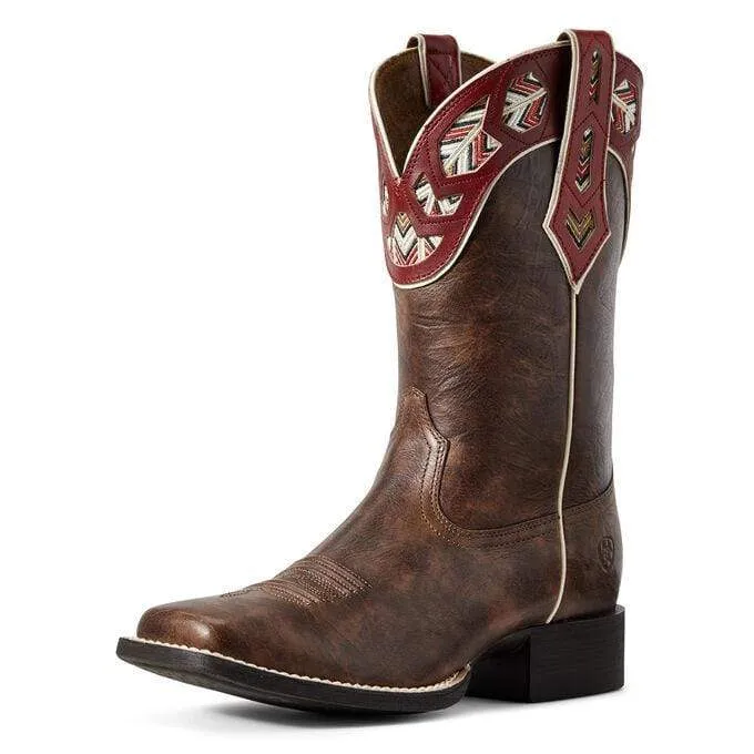 Ariat Womens Round Up Monroe Brown Crunch 10029657