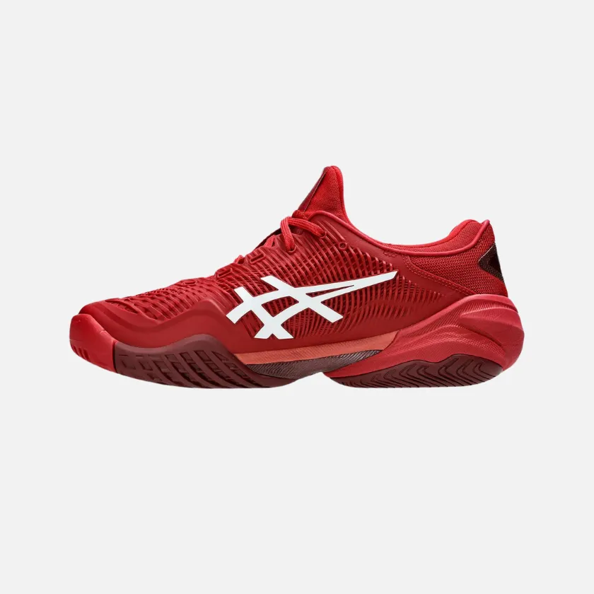 Asics COURT FF 3 NOVAK Men's Tennis Shoes -Cranberry/White