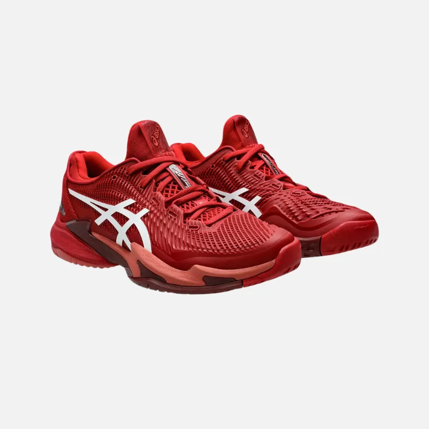 Asics COURT FF 3 NOVAK Men's Tennis Shoes -Cranberry/White