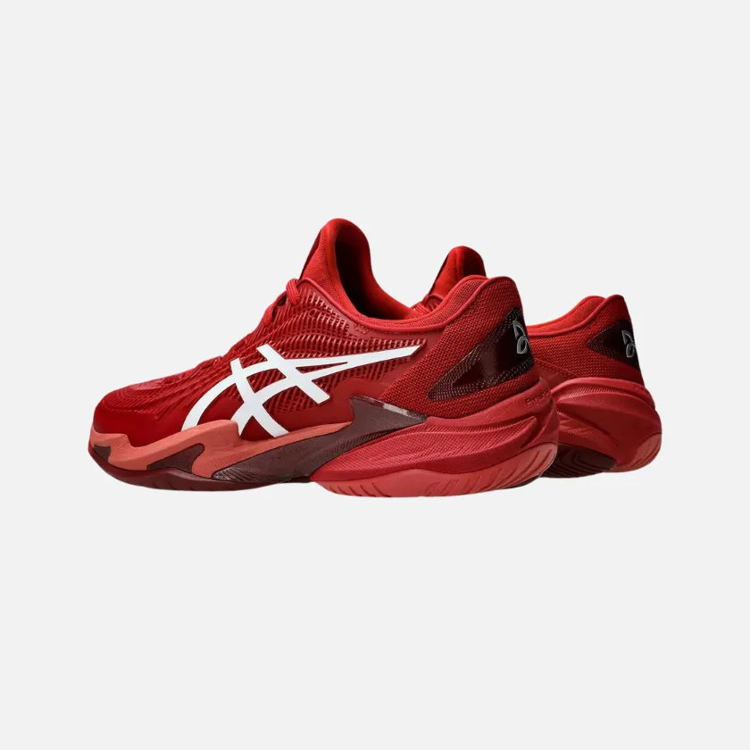 Asics COURT FF 3 NOVAK Men's Tennis Shoes -Cranberry/White