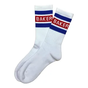Baker - Red Stripe Socks White