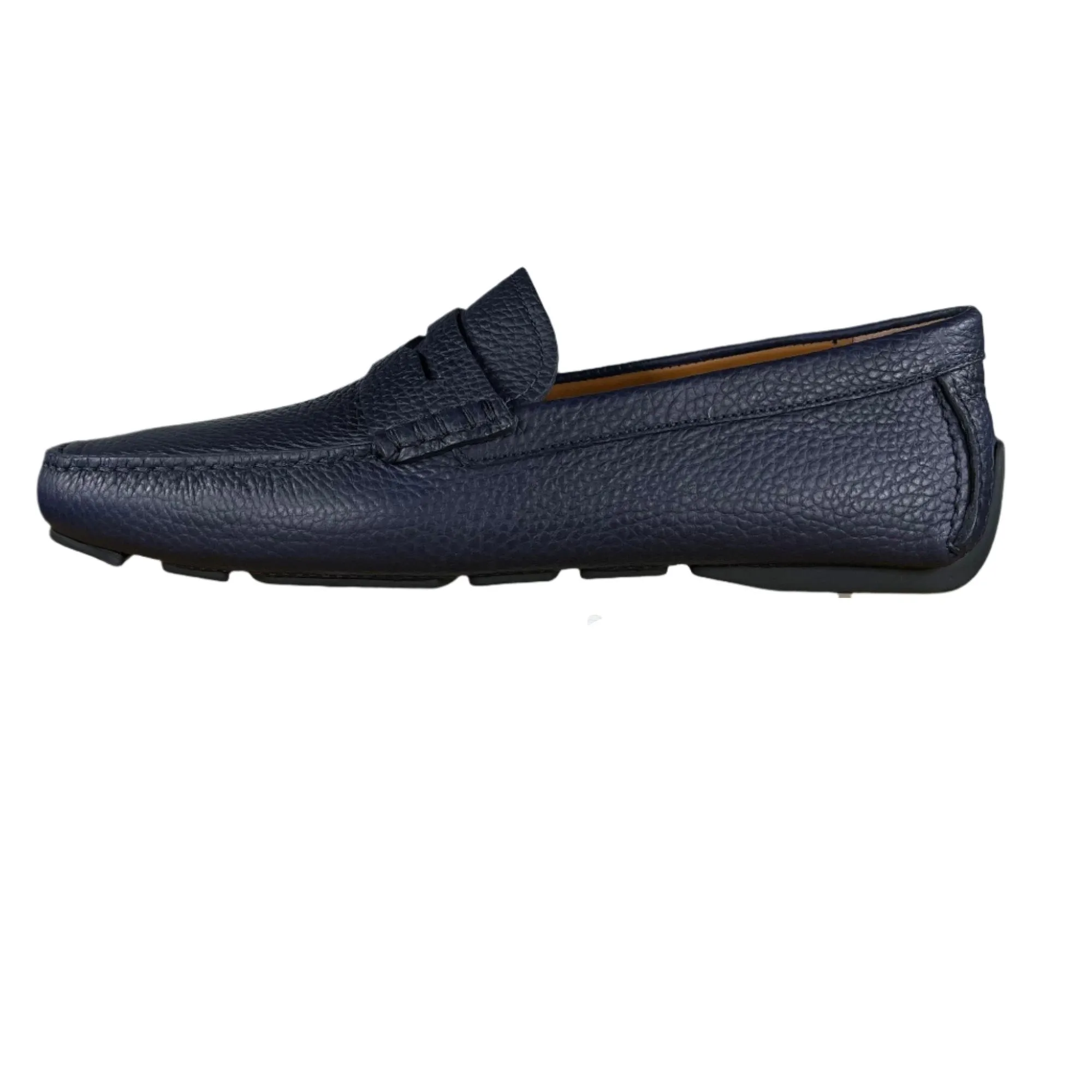 Bally Warno Atlantic Blue Leather Drivers