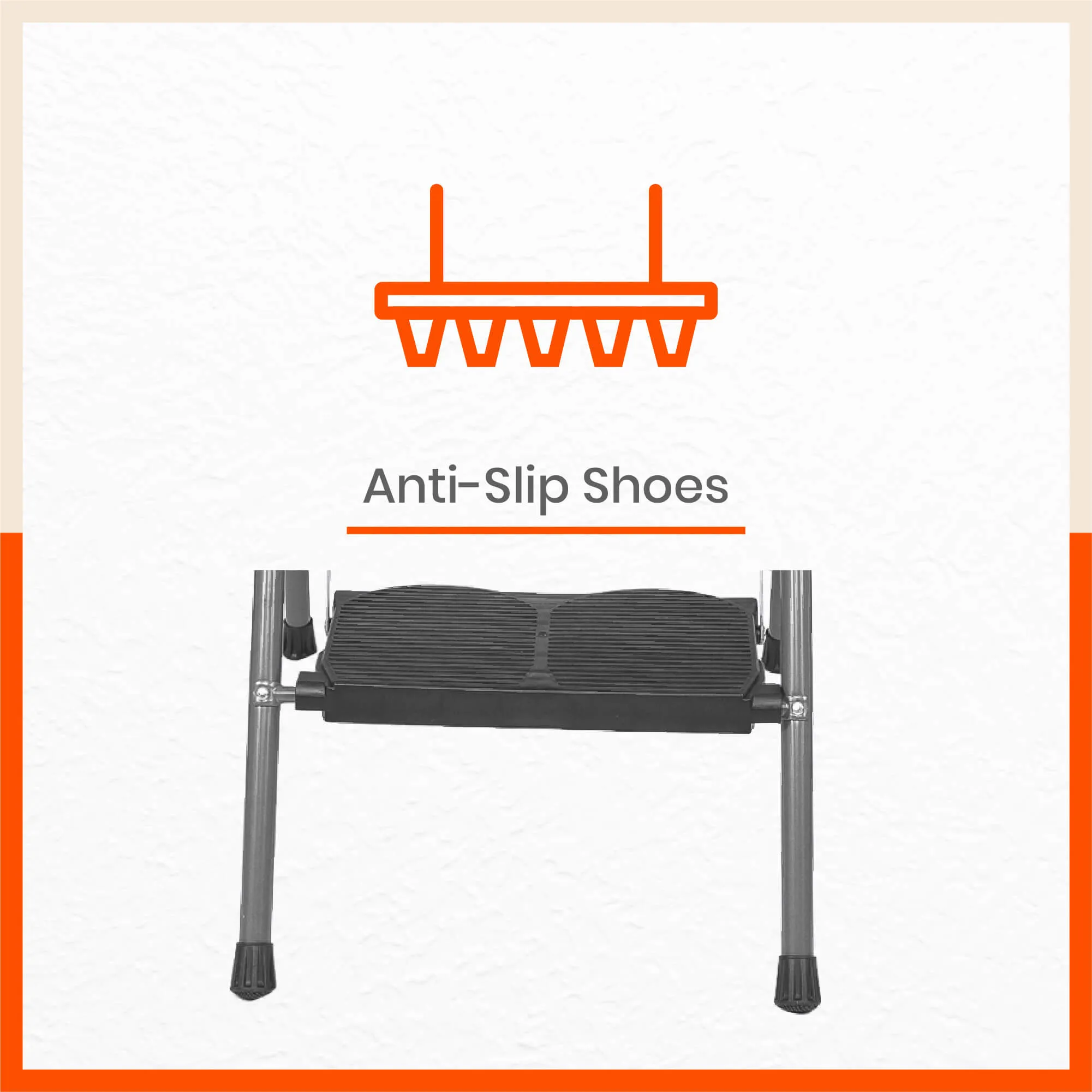 Bathla Boost Plus 4 - Step Foldable Steel Ladder For Home