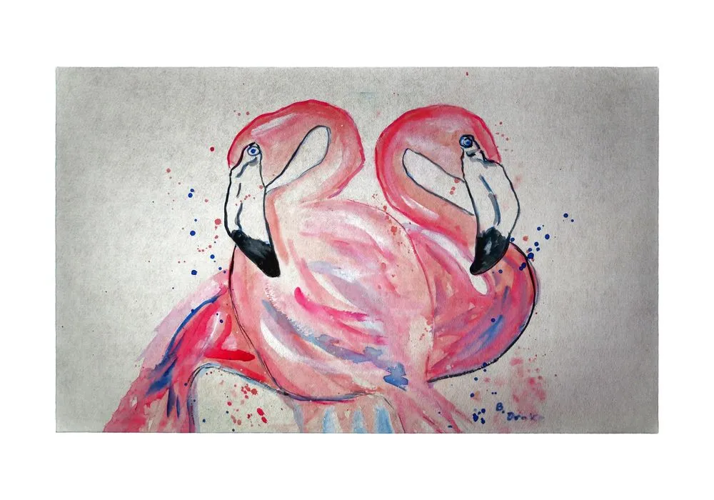 Betsy's Flamingo Doormat
