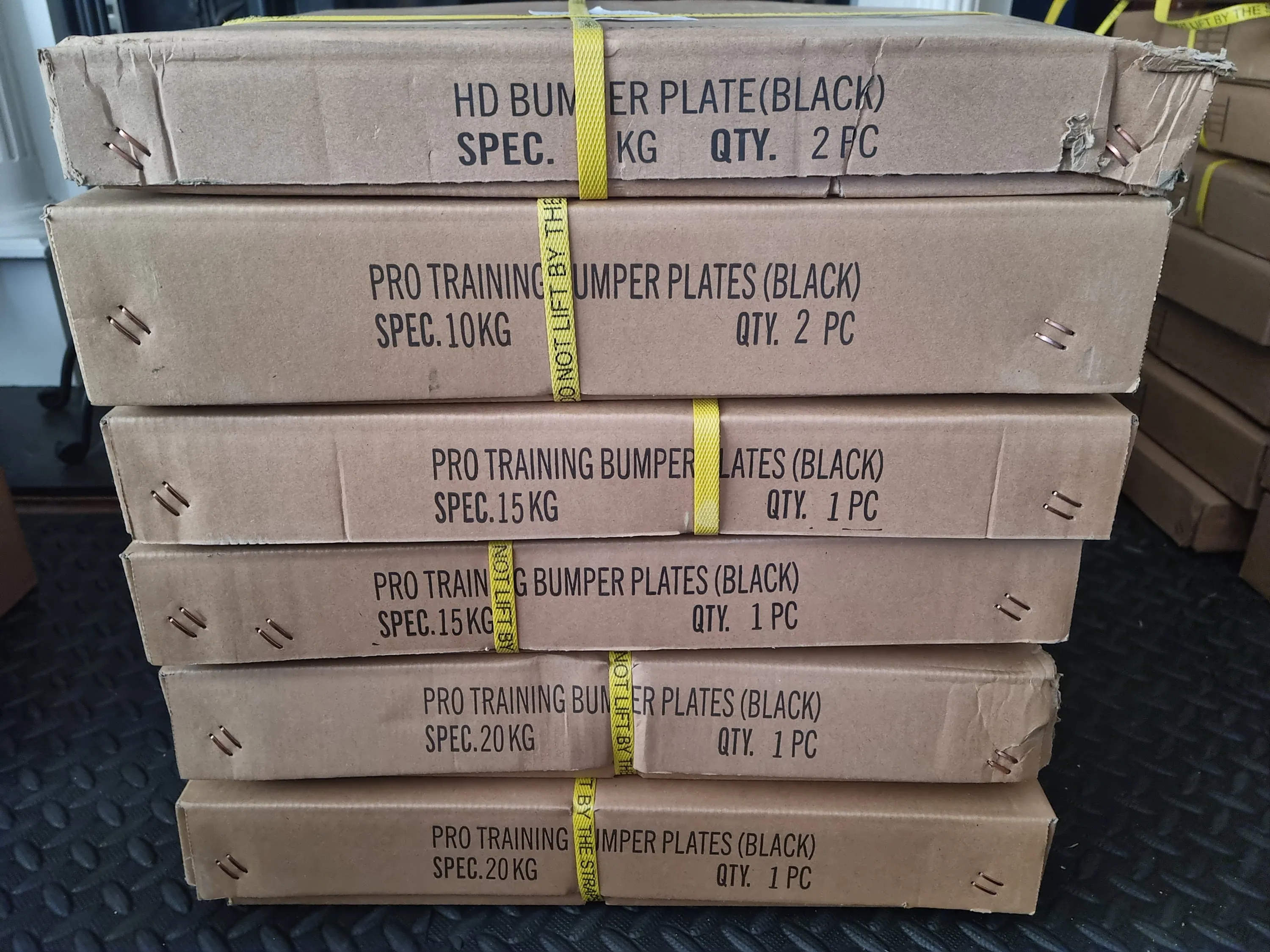 Black Bumper Plates - 5kg to 20kg