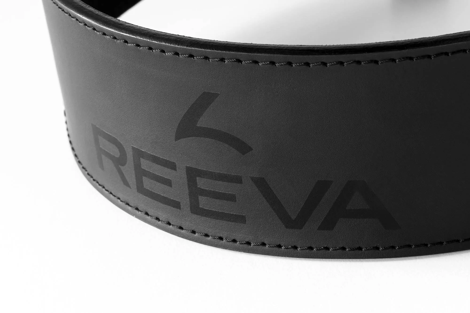 Black leather fitness belt