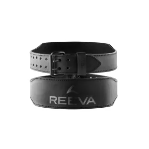 Black leather fitness belt