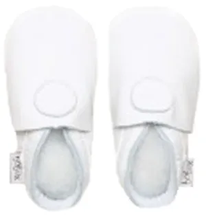 Bobux Plain Dot White Baby Crawling Shoes