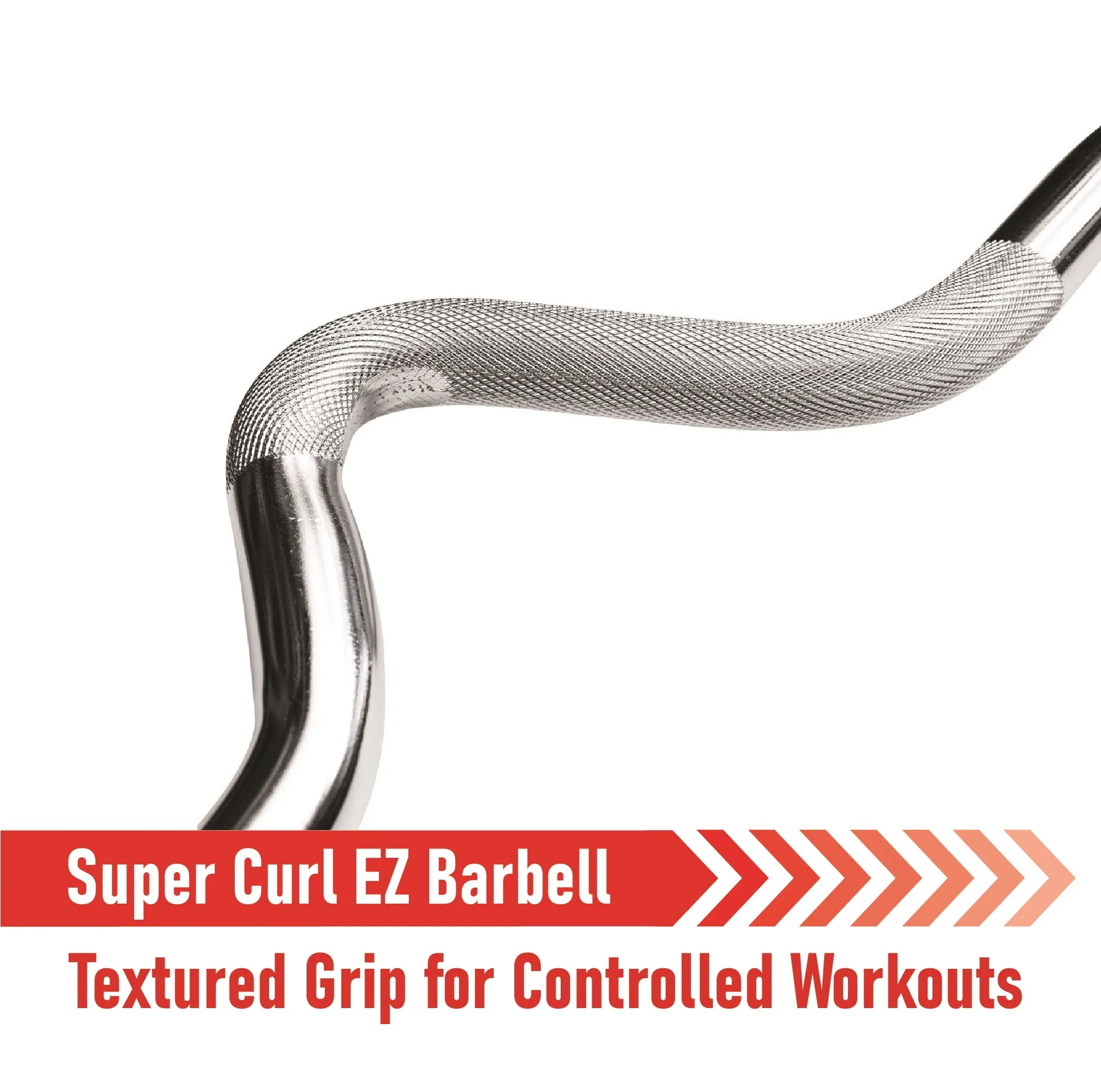 Body Revolution EZ 1" Super Curl Barbell Bar - 1.2m