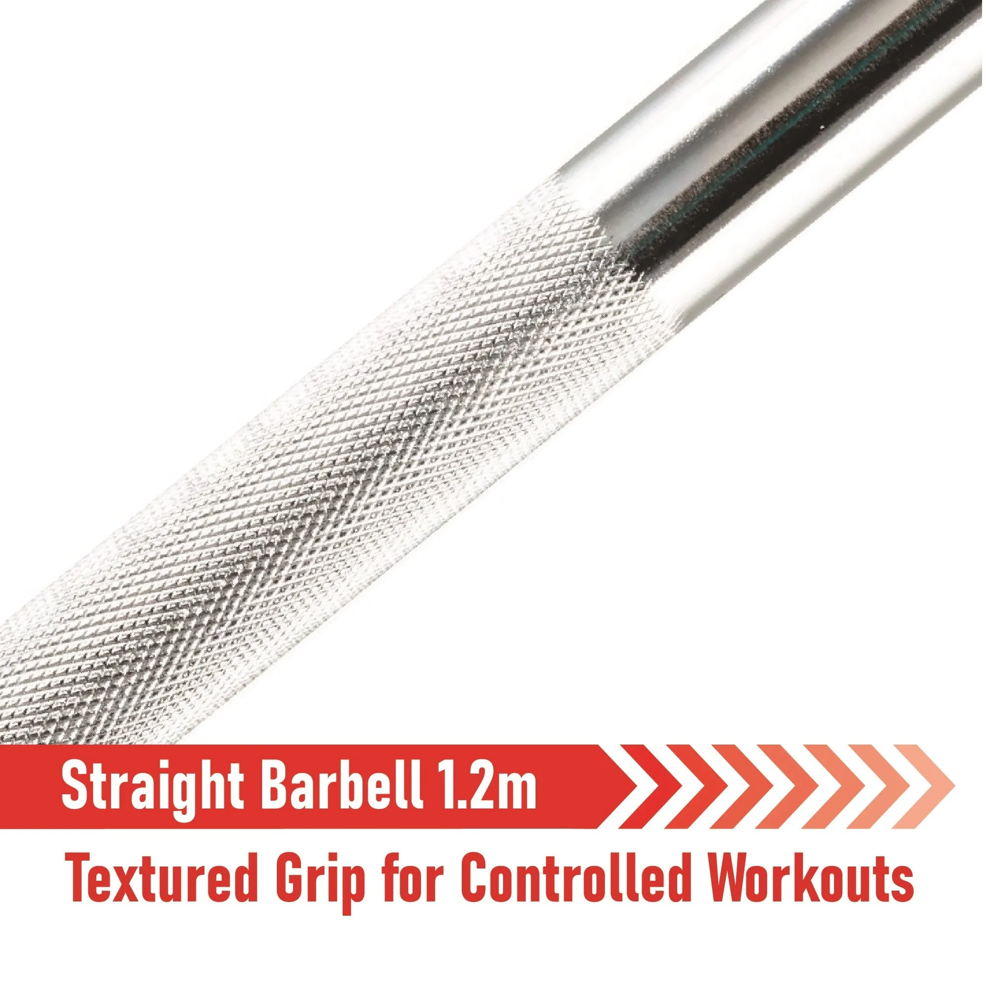 Body Revolution Straight Barbell Bar - 1" Standard 1.2m