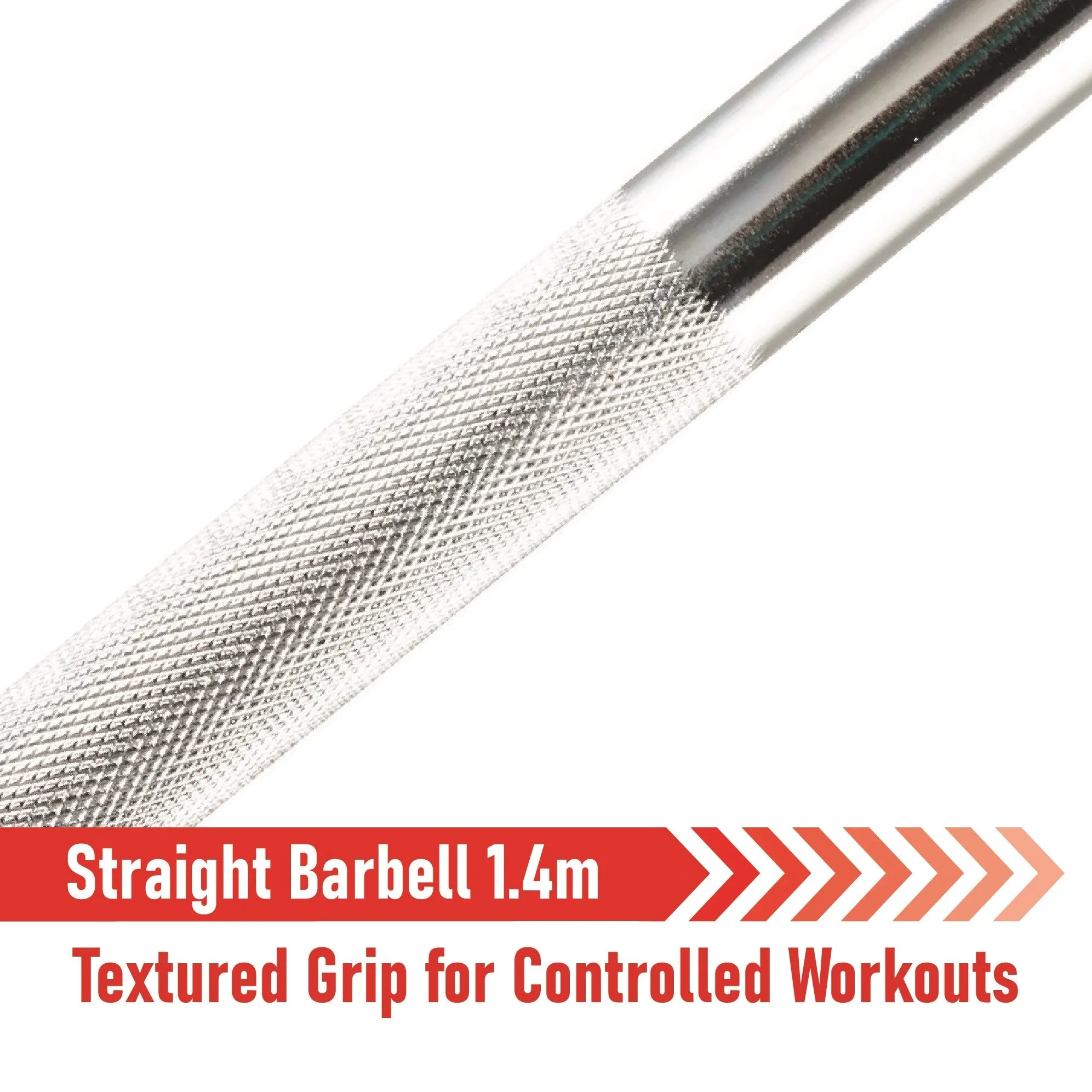 Body Revolution Straight Barbell Bar - 1" Standard 1.4m