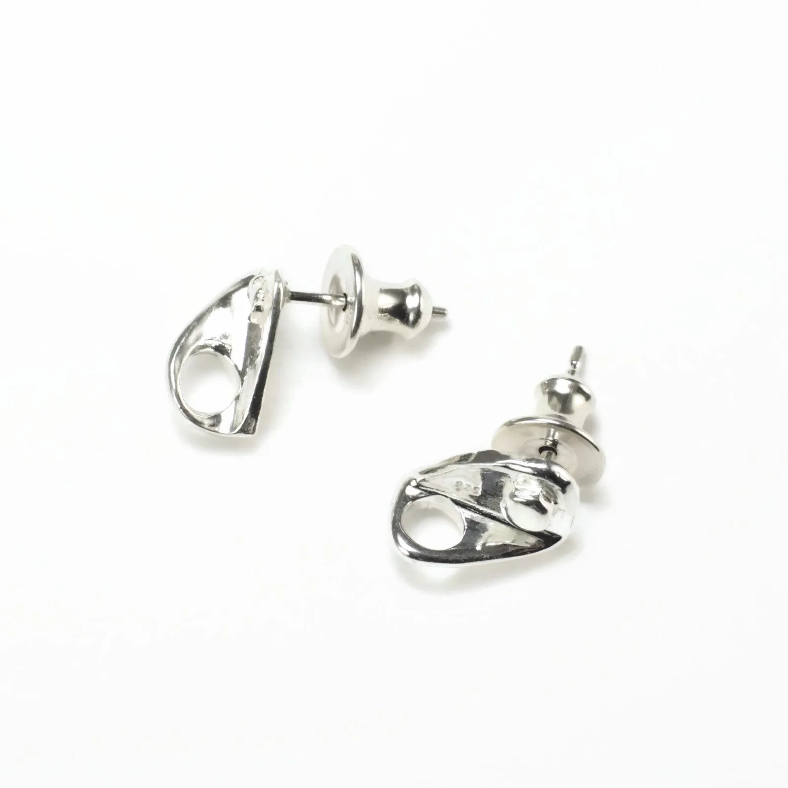 Bolt Hanger Anchor Earrings -Sterling Silver - Rock Climbing Jewelry