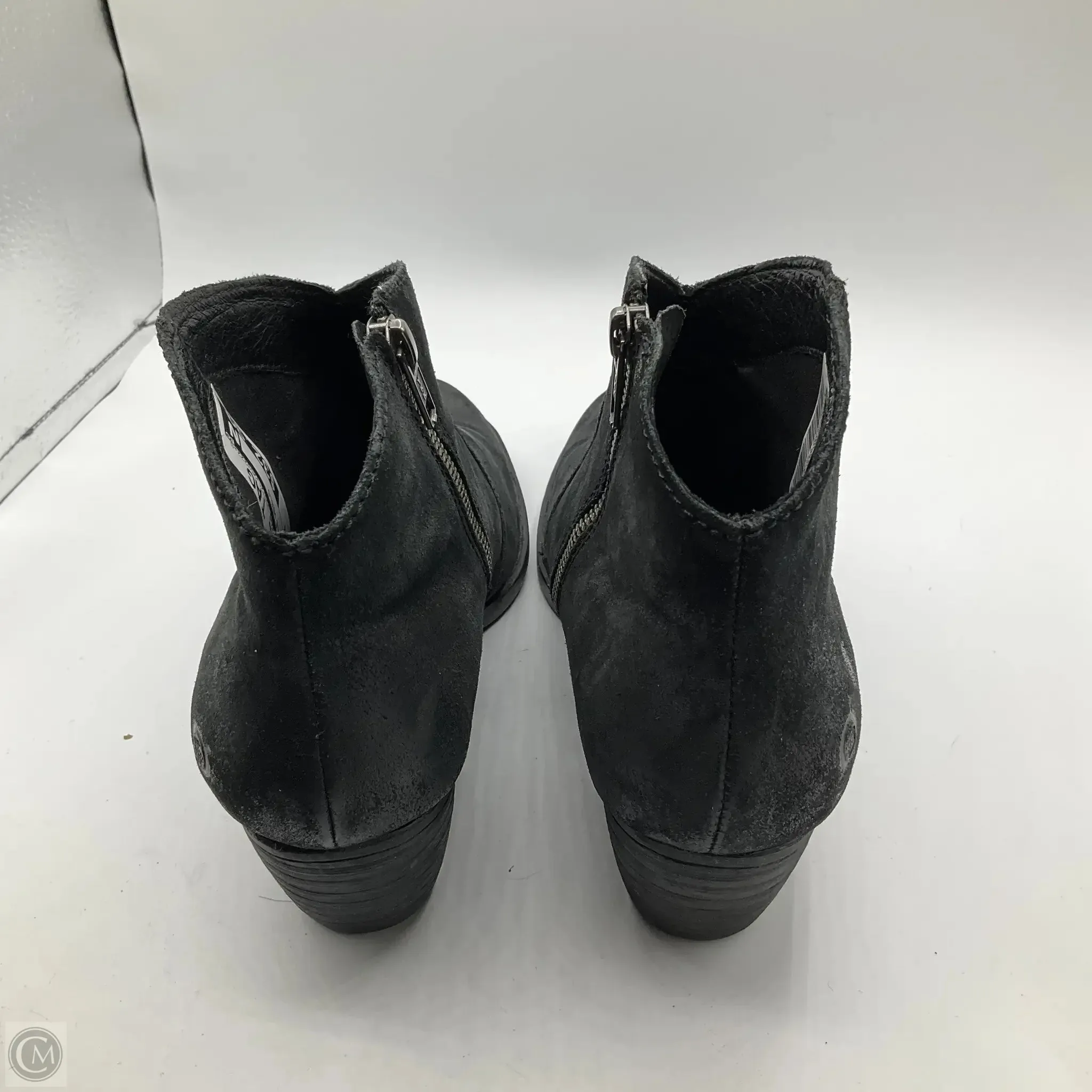 Boots Ankle Heels By Born In Black, Size: 10