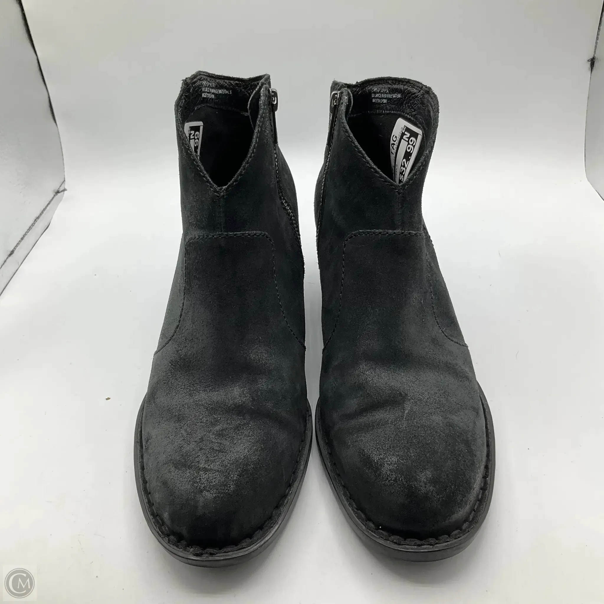 Boots Ankle Heels By Born In Black, Size: 10