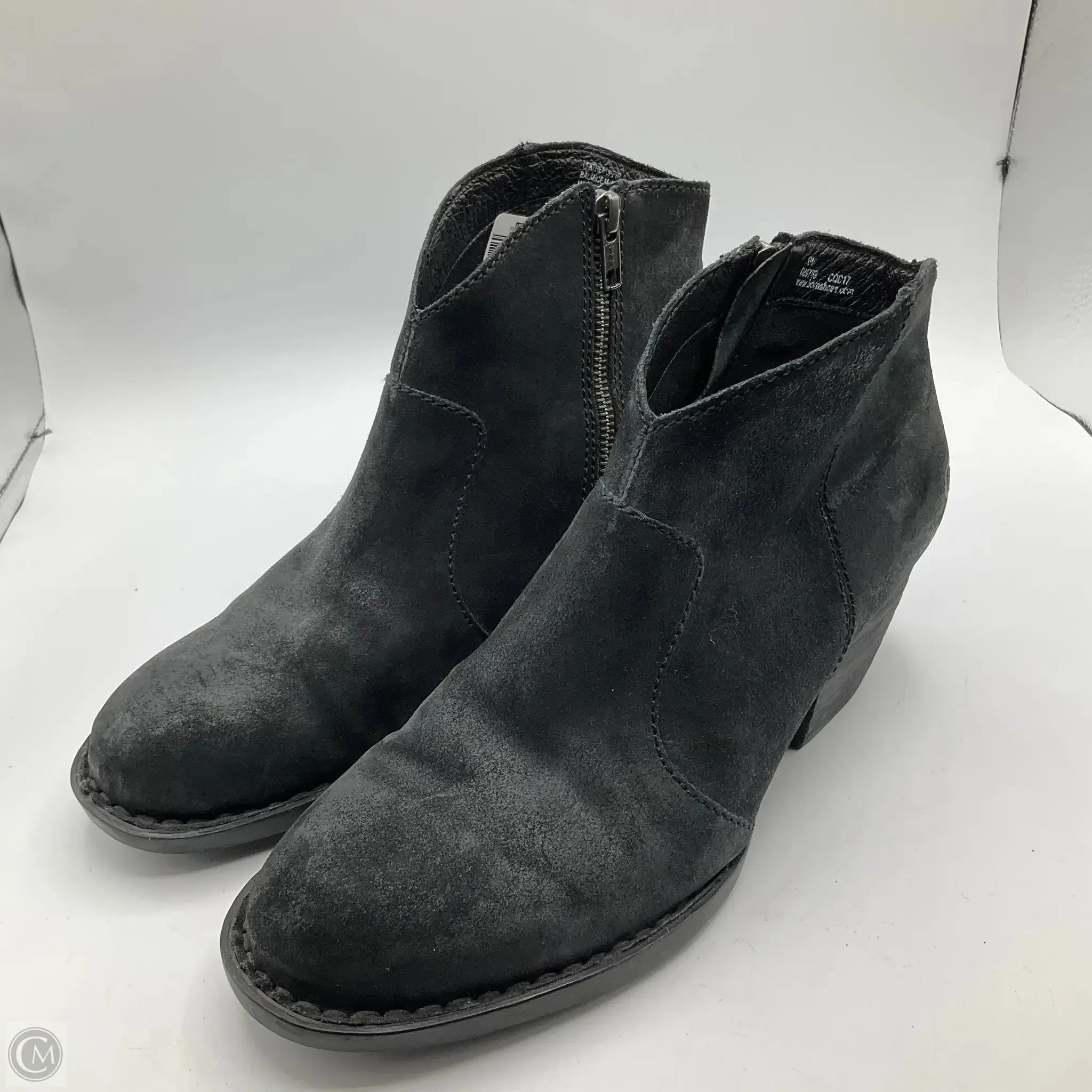 Boots Ankle Heels By Born In Black, Size: 10