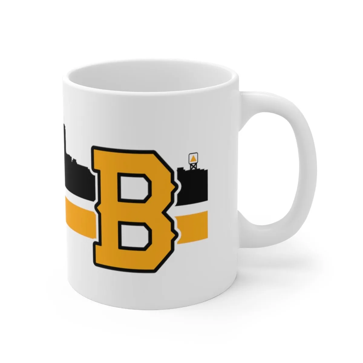 Boston B Black & Gold Sideline 11oz Coffee Mug