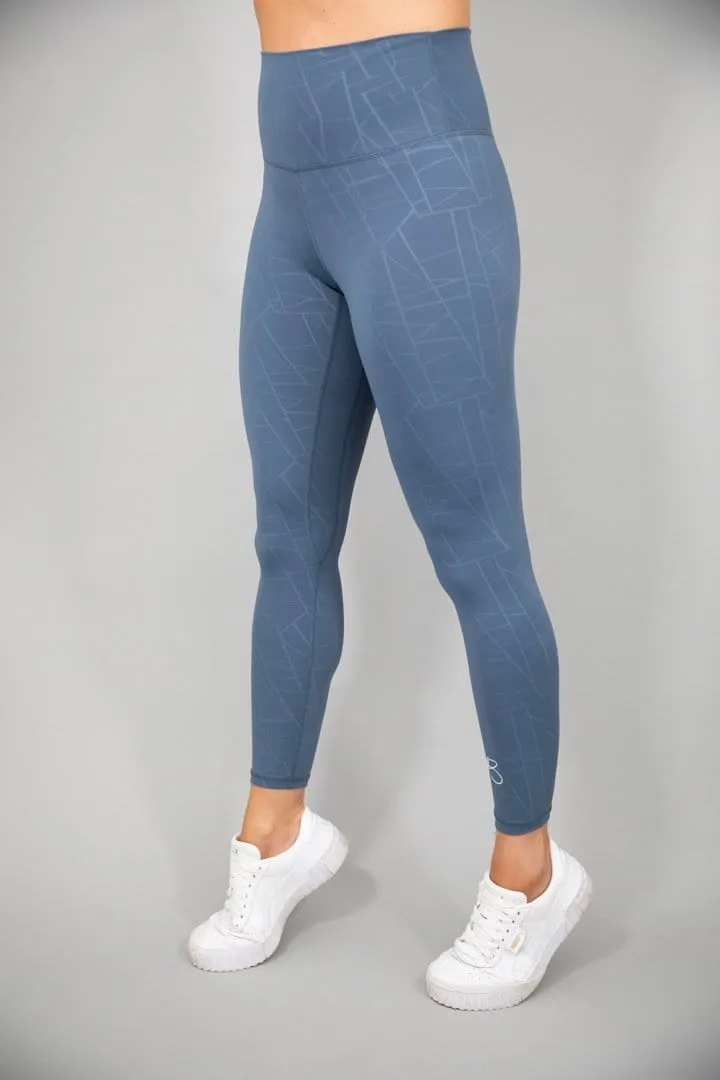 botthms Blue Power Stripe Seamless Leggings