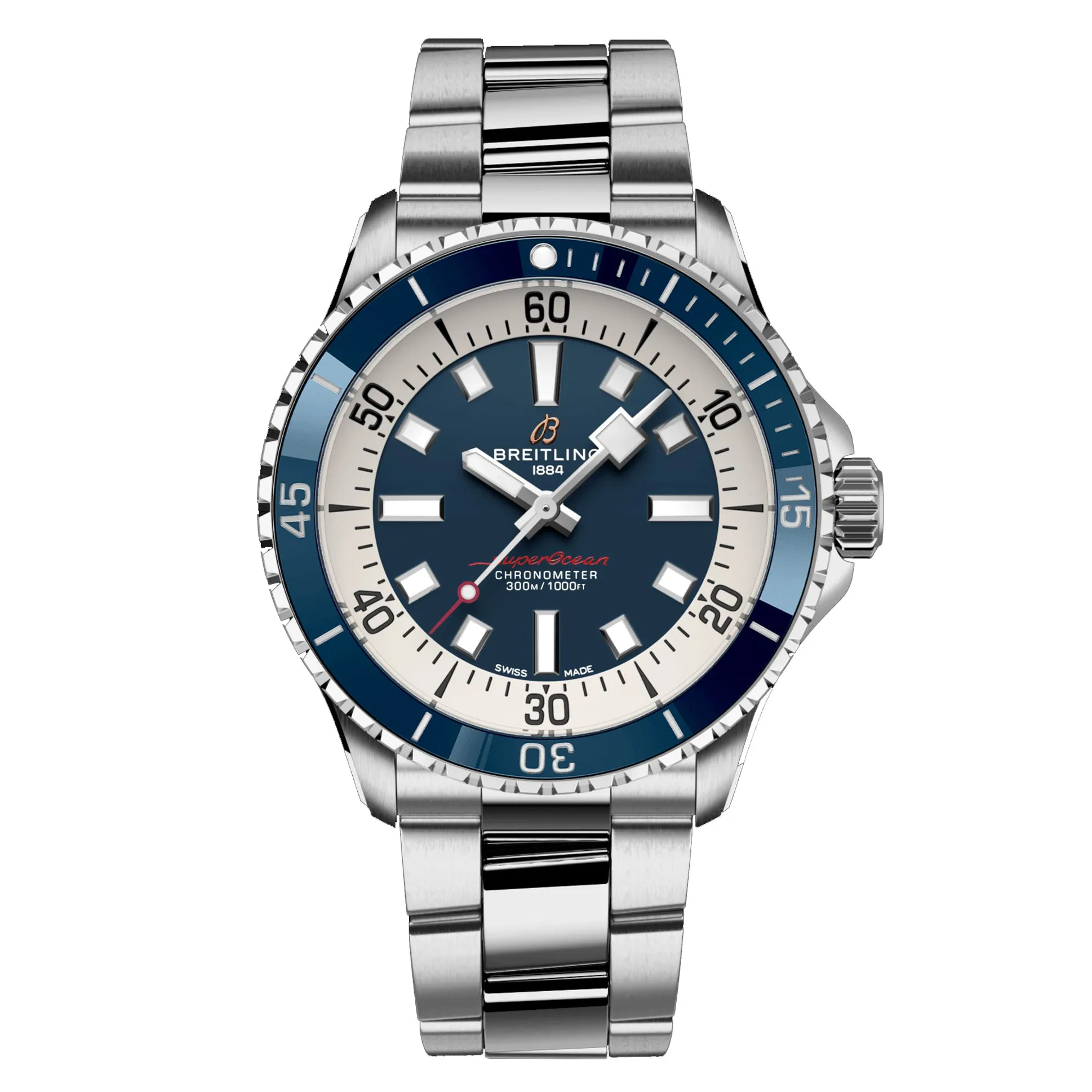 Breitling Superocean Automatic Watch, 42mm Blue Dial, A17375E71C1A1