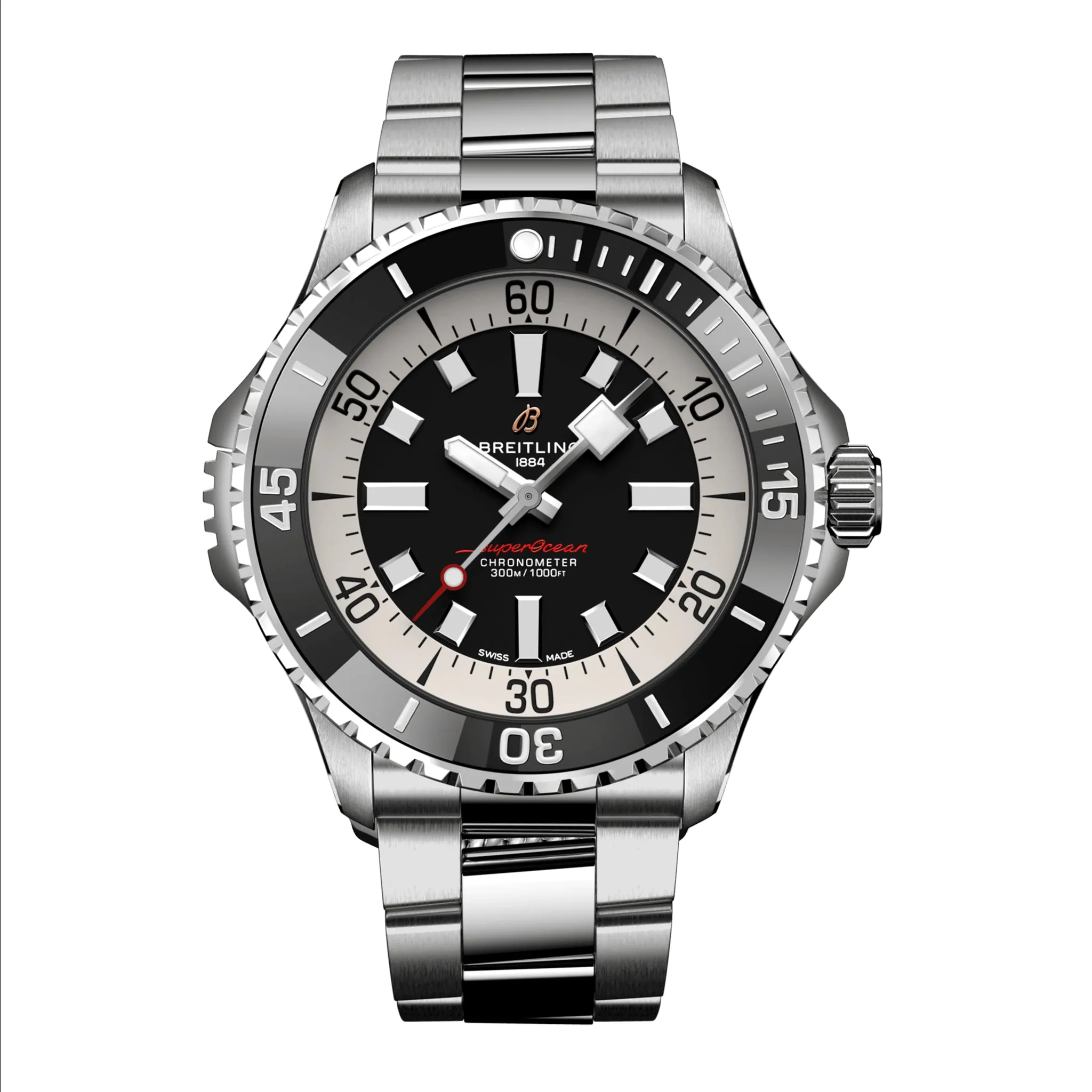 Breitling Superocean Automatic Watch, 46mm Black Dial, A17378211B1A1