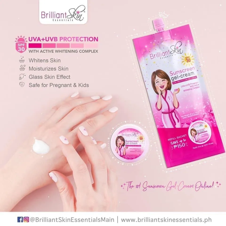 Brilliant Skin Sunscreen Gel-Cream SPF30 50g (new sachet look)