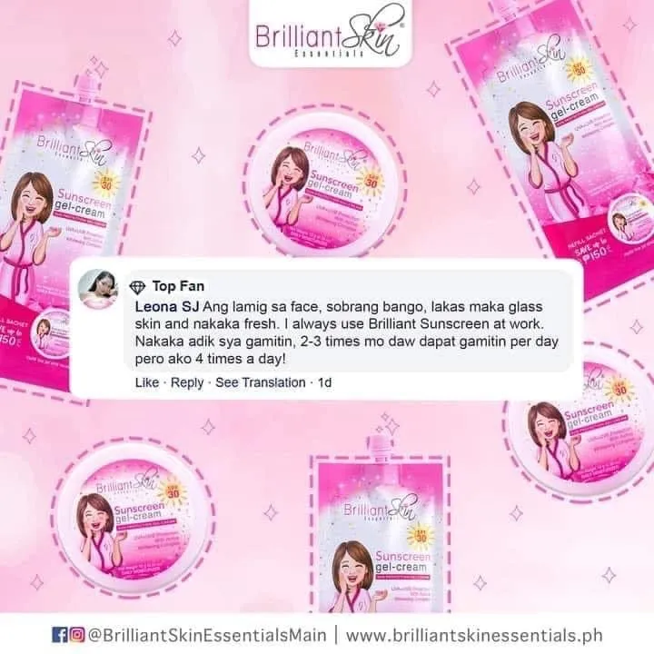 Brilliant Skin Sunscreen Gel-Cream SPF30 50g (new sachet look)