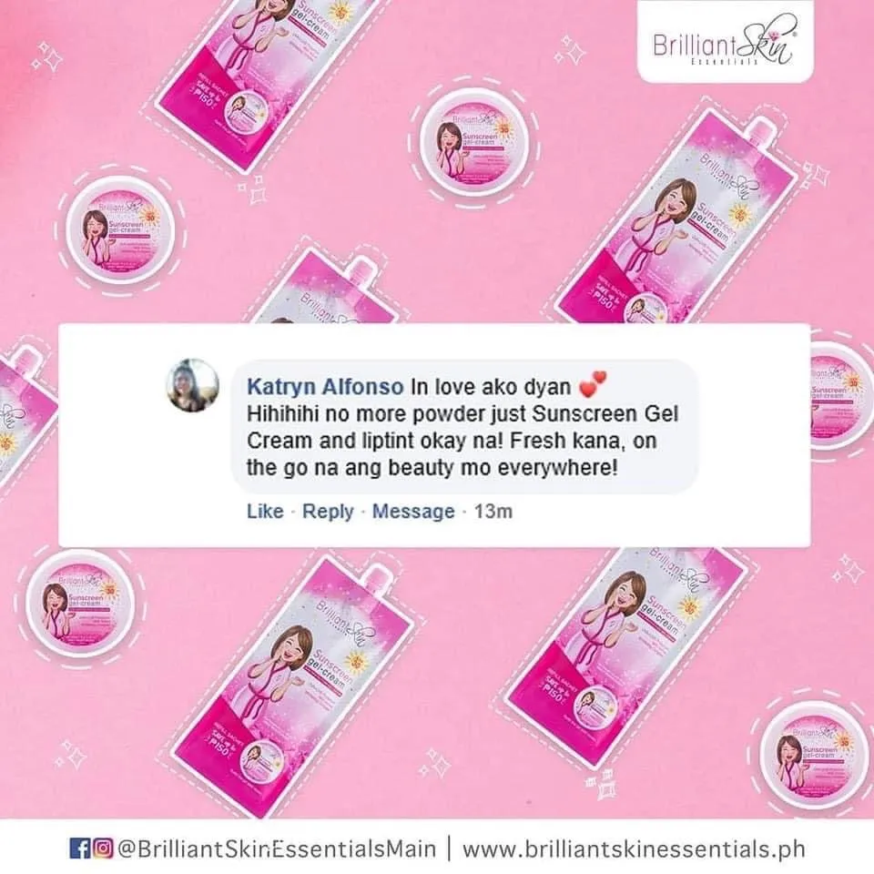 Brilliant Skin Sunscreen Gel-Cream SPF30 50g (new sachet look)