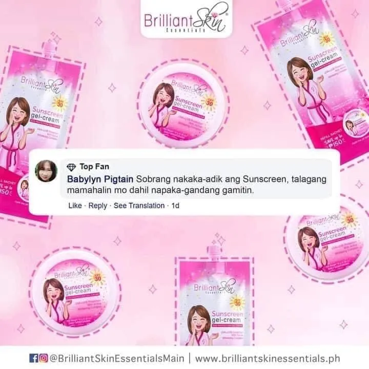 Brilliant Skin Sunscreen Gel-Cream SPF30 50g (new sachet look)