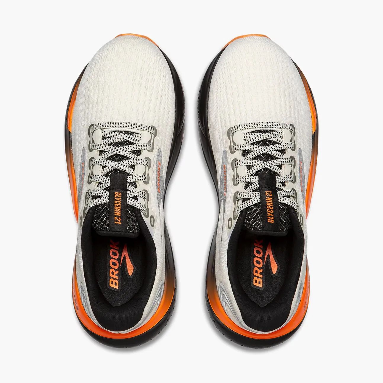 Brooks Women's Glycerin 21 - Ecru/Orange/Black