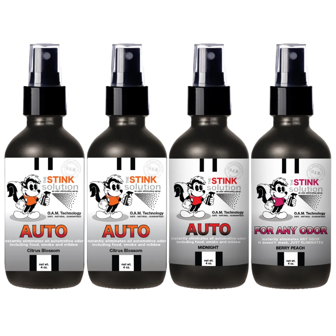 Buy 3 Get 1 FREE - Auto Sampler Set 4 oz Odor Eliminating Sprays